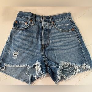 Levi's Ribcage Denim Shorts